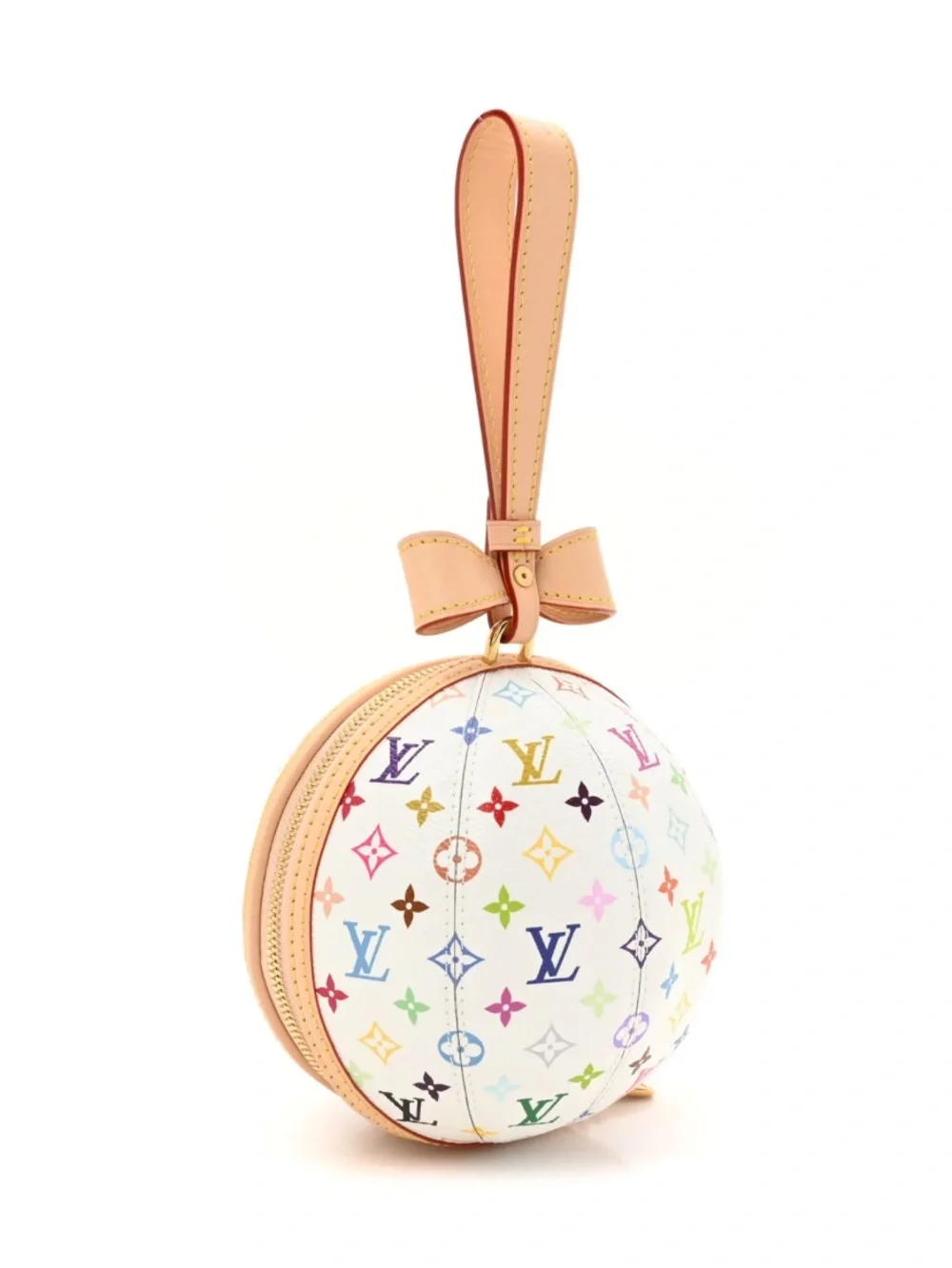 💙 Louis. Vuitton. Vibrant L. E. Multicolored Koro Koro. Clutch Wristlet Ball Bag